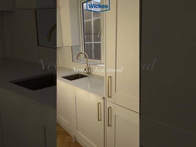This customer's kitchen is giving classy & glamorous!  #WithWickes #wickes #kitchen #diy #white