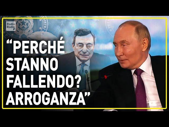 PUTIN SMENTISCE DRAGHI SULLE SANZIONI: IL DISCORSO A DUE ANNI DI DISTANZA ASSENTE DAI PALINSESTI