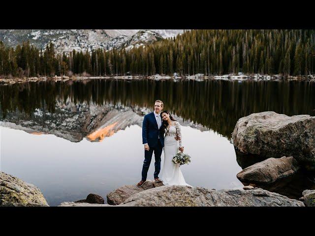 Snowy Elopement With Beautiful Vows - Rocky Mountain National Park