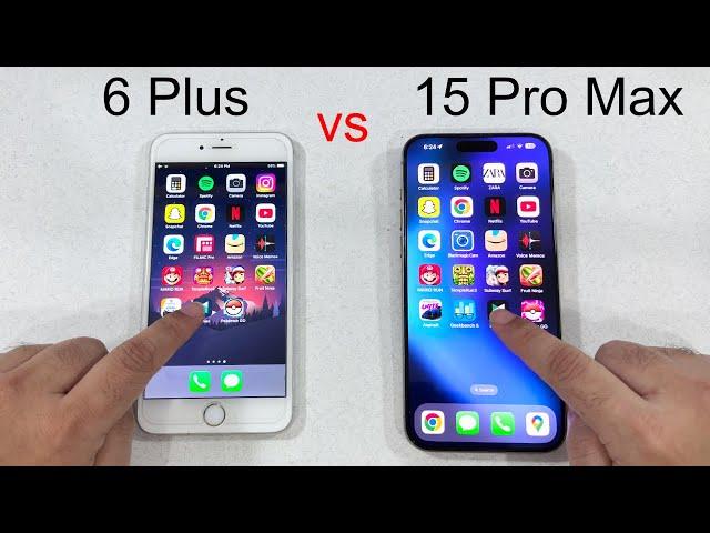 iPhone 15 Pro vs 6 Plus -  Speed test