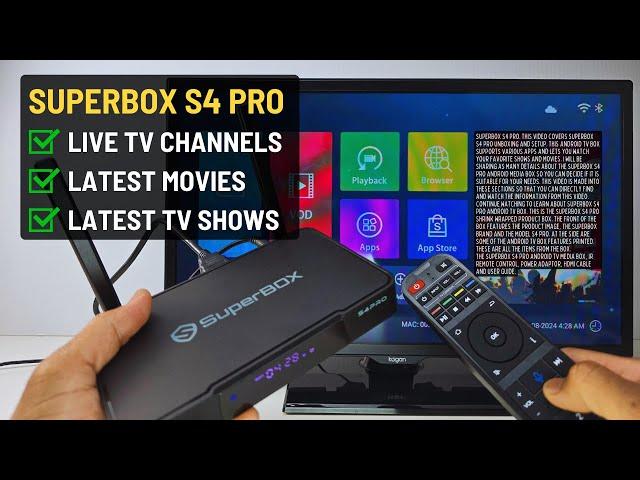 SuperBox S4 Pro Unboxing and Setup | Android TV Box