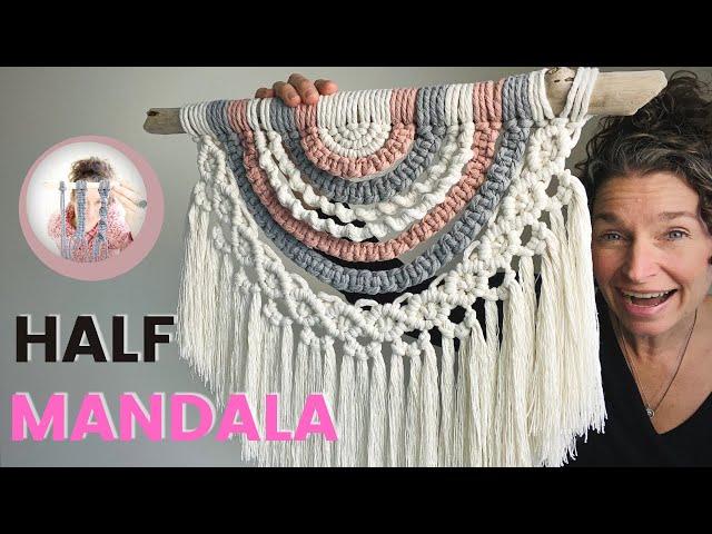 How to Macrame a Half Mandala Wall Hanging