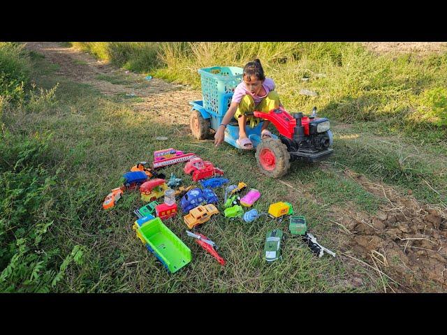 Tractor find land truck, excavator, mobil truck, motorcycle, helicopter, bulldozer on the way