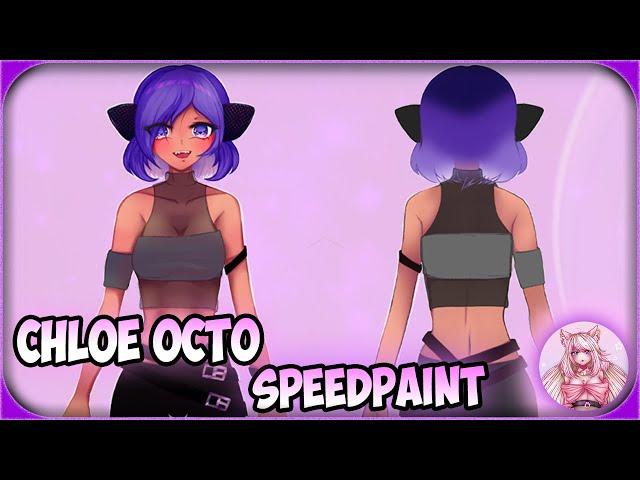 《SPEEDPAINT》Chloe Octo (Character Sheet)  (Little Elitty Timelapse #8)