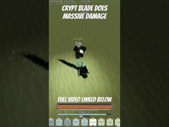 Crypt Blade does MASSIVE Damage in Deepwoken Playground #gaming #roblox #deepwoken