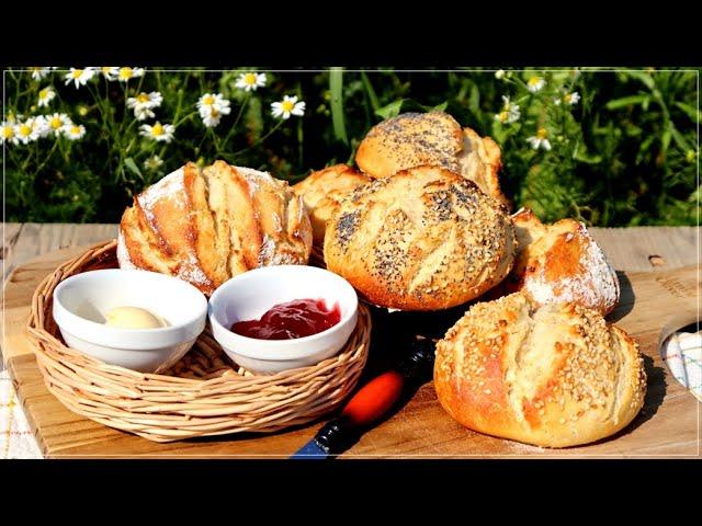 Buttermilch Brötchen ganz einfach über Nacht! / Easy Homemade Buttermilk Buns Recipe