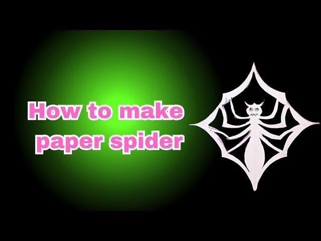 How to cut paper into a spider / Easy origami in useful