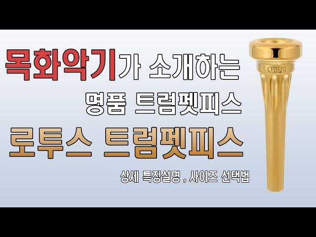 로투스 트럼펫피스에 대해서 feat. 사이즈 선택법