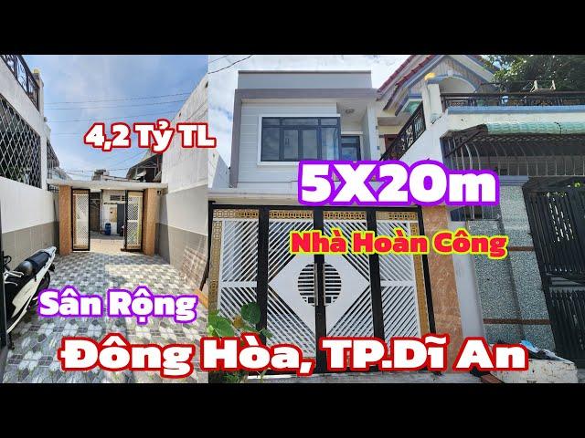 Bán Nhad Hoàn Công Đông Hòa Dĩ An (2133) Nhà 5X20m Vừa Giảm Thêm 300 Triệu