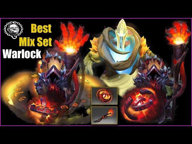 Dota 2 Warlock Best Mix Set Umbral Glyph + Hellbornv Grasp + Dread Compact