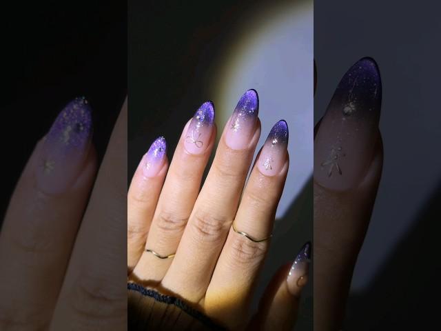  Yes or No? VARNAIL Firefly Forest Cat Eye Gel  CEFF04 Magic Wings! #varnail #nails #naildesign