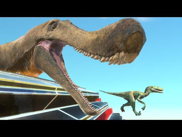 Conveyor Belt Challenge: Which Dinosaur Or Animal Can Survive?| Animal Revolt Battle Simulator