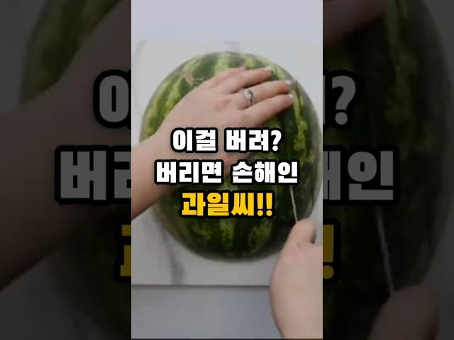 이제부터 이 과일씨는 씹어 먹어버리세요