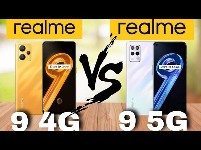 Realme 9 4G vs Realme 9 5G Specs Comparison | Lefthand TV