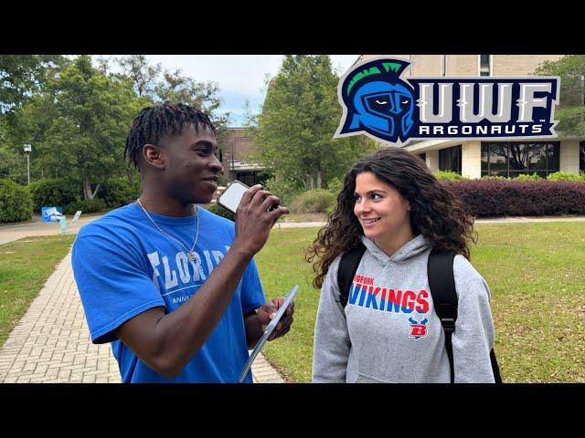 ASKING COLLEGE STUDENTS SIMPLE QUESTIONS - UNIVERSITY OF WEST FLORIDA + 7on7 Football