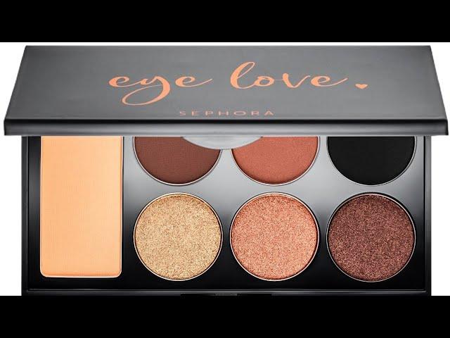 5 MIN Beginner Friendly Sephora Eye Love Palette Medium warm Tutorial | Sephora Collection