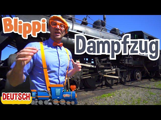 Blippi Deutsch - Blippi erkundet einen Dampfzug | Abenteuer und Videos für Kinder