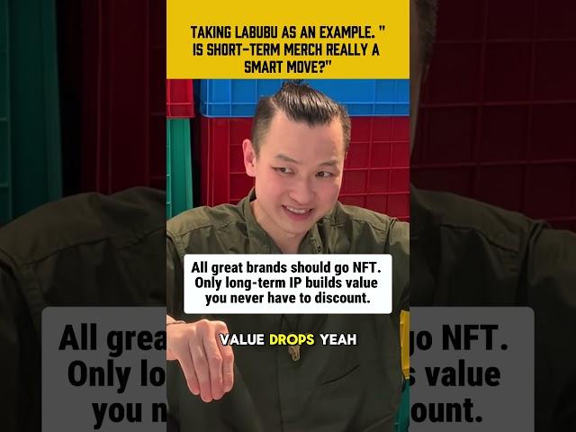 All great brands should go NFT. Only long-term IP builds value you never have to discount.