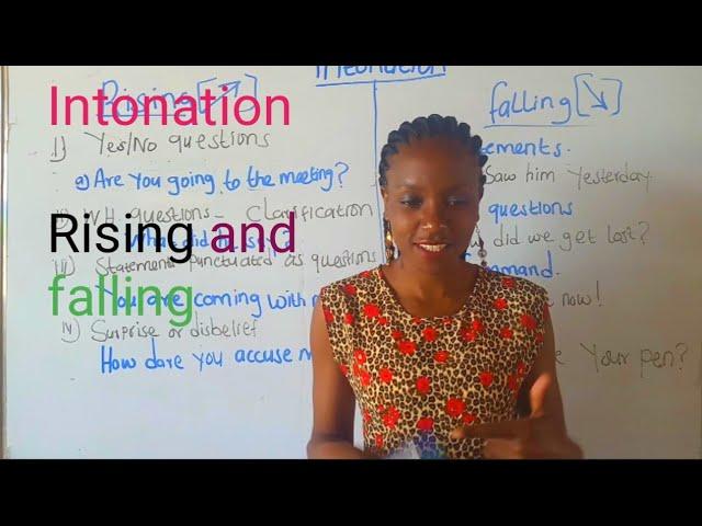 intonation/ Rising and falling intonation/ KCSE English paper 1 Revision