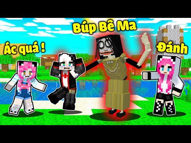 MỀU THỬ THÁCH 24GIỜ GIẢI CỨU CHỊ PANDA KHỎI BÀ KẸ BÚP BÊ TRONG MINECRAFT*REDHOOD TIÊU DIỆT MA BÚP BÊ