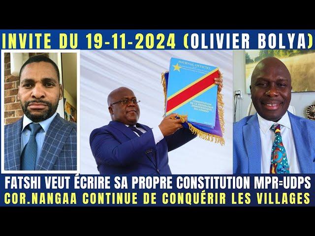 FATSHI VEUT ÉCRIRE SA PROPRE CONSTITUTION MPR=UDPS C.NANGAA AVANCE PRÊT DE GOMA