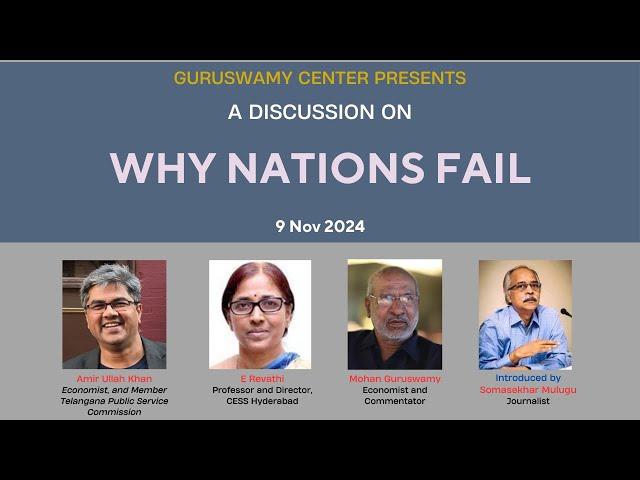 WHY NATIONS FAIL - A DISCUSSION