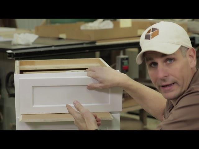 Cabinet Joint - HowTo - Drawer Front Install