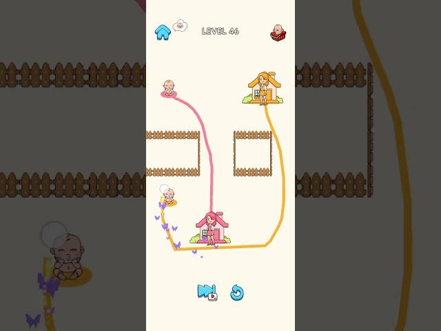 Draw home  pash to home  game level 46 #mobilegame #vairalvideo game 