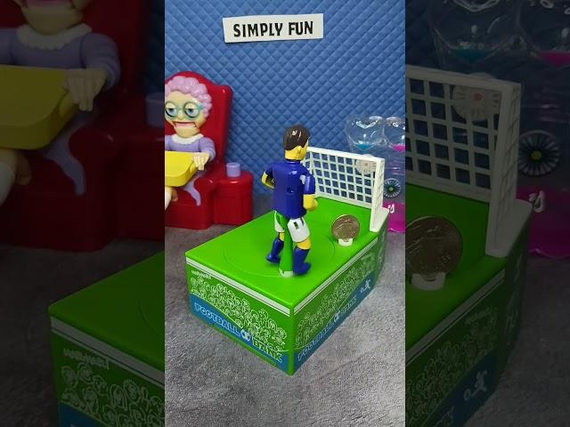 Super speed football coin bank loop