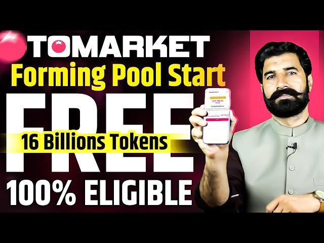 Tomarket Forming Pool Start | Free 16 Billions Tokens | 100% Eligible | Crypto News today |Albarizon