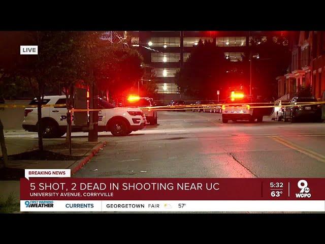 Police: 5 shot, 2 dead near University of Cincinnati's campus