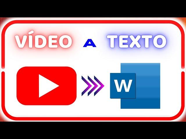 Cómo TRANSCRIBIR un Video de Youtube a Word  Pasar un Video a Texto