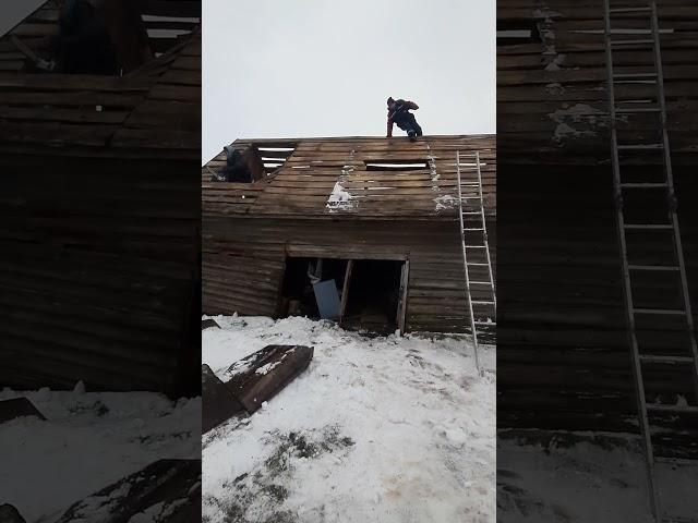 Демонтаж сарая