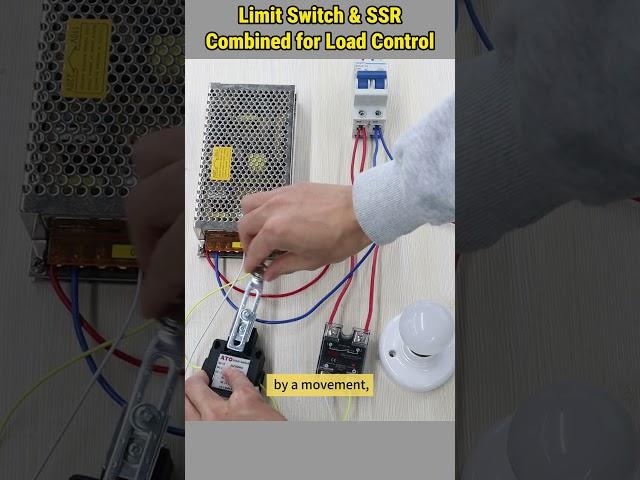 Integrating Limit Switch and Solid State Relay (SSR) for Load Control #limitswitch #ssr #wiring