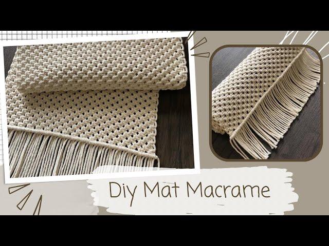 Diy Mat Macrame/ Tapete #decor#macrame#diy#artesanato#tutorial#craftsmanship#doormat#home