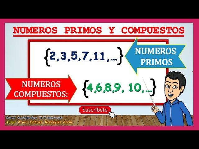 NÚMEROS PRIMOS Y COMPUESTOS - Explicación para niños de primaria.