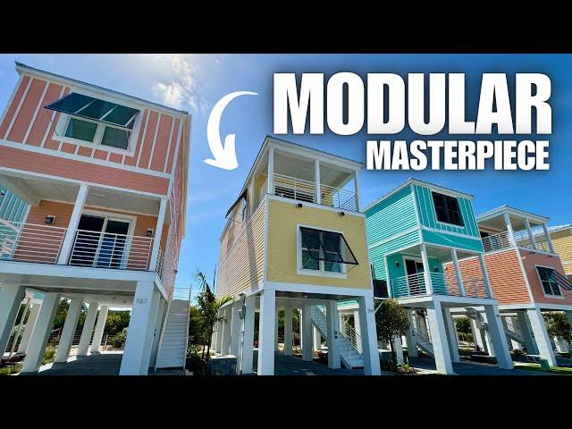 BREATHTAKING 2 STORY modular home inside a RESORT in the FLORIDA KEYS! Prefab House Tour