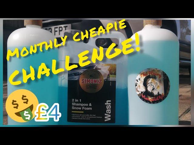 Monthly Cheapie Challenge Featuring Simoniz 2 in 1 Shampoo And Snow Foam .... is It worth It ?