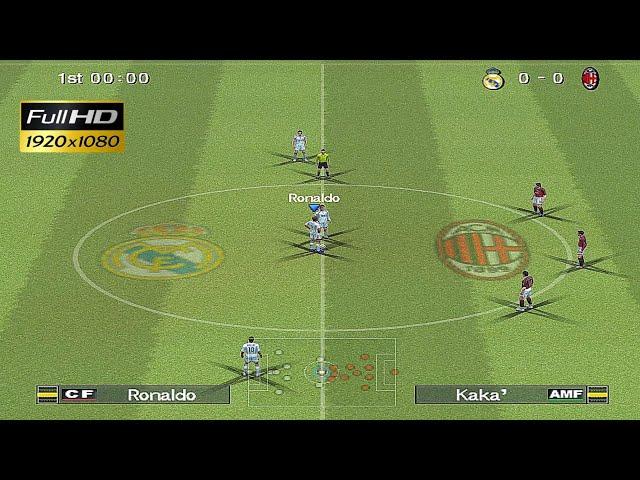 PES 6 - Real Madrid vs A.C. Milan _ [ Gameplay ]