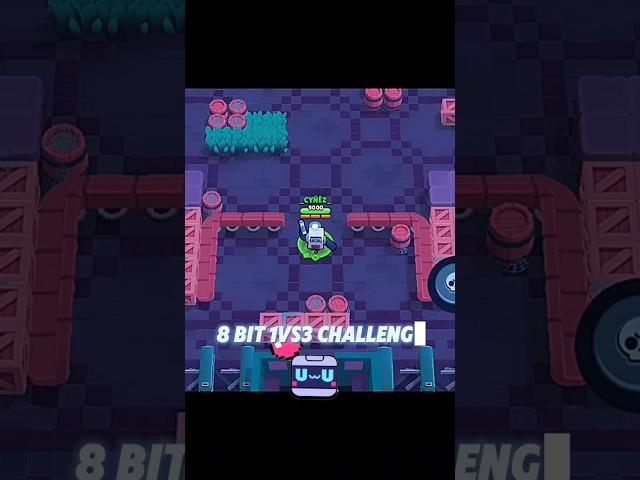 8-bit 1vs3 Challenge in duals#brawlstars #duals #supercell