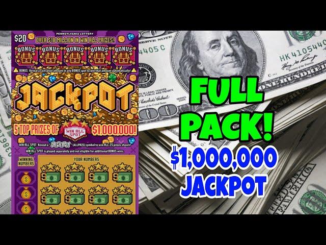 Jackpot Pa Lottery Scratch Off Tickets | Entire Pack. |  #scratchers #scratchofftickets #lottery
