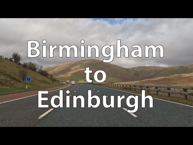 [4K] Driving from Birmingham to Edinburgh (UK)