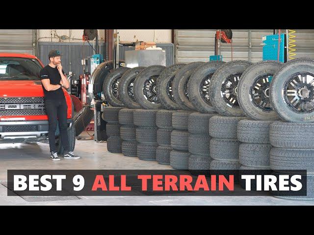 The BEST 9 All Terrain [A/T] Tires Tested! Conti vs BFGoodrich vs Firestone vs Toyo vs Nitto + More