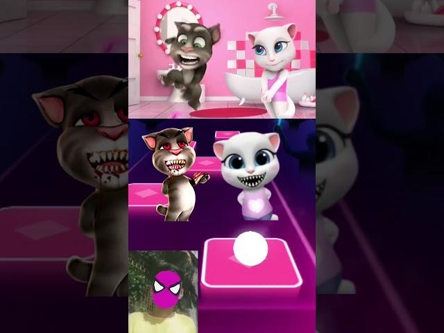 Talking Tom Exe, X Coffin Dance Tiles Hop Edm Rush #shorts​ #coffindance​ #vladandnikigame