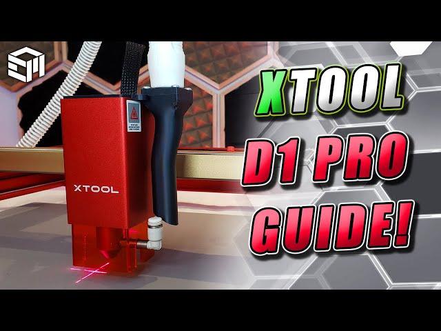 XTOOL D1 Pro In-Depth Setup Guide, Assembly, Creative Space Software Fundamentals and Fume Extractor