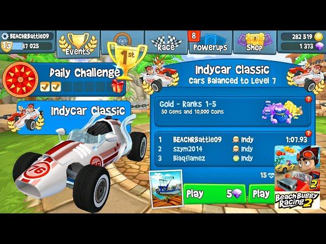 1st Place! Indycars  Classic Game Play | Beach Buggy Racing 2 | Khitplay TV