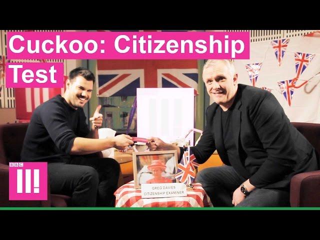 Greg Davies tests Taylor Lautner on British Citizenship Test