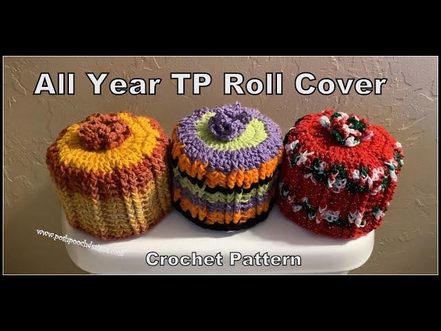 All Year TP Roll Cover Crochet Pattern #crochet #crochetvideo #tpcover