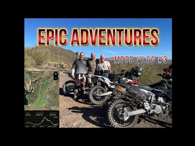 Riding Through the Desert on a Horse with No Name - DRZ400S Moto Vlog #3