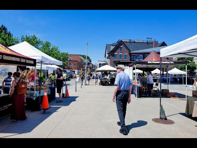 [4K]   Newmarket Farmer's Market Walking tour | Toronto Ontario Canada